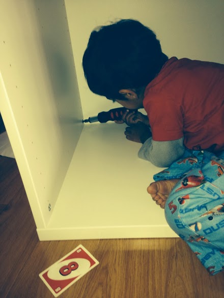 Closet makeover with able help