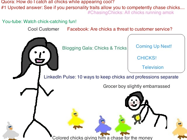 chasing chicks social media